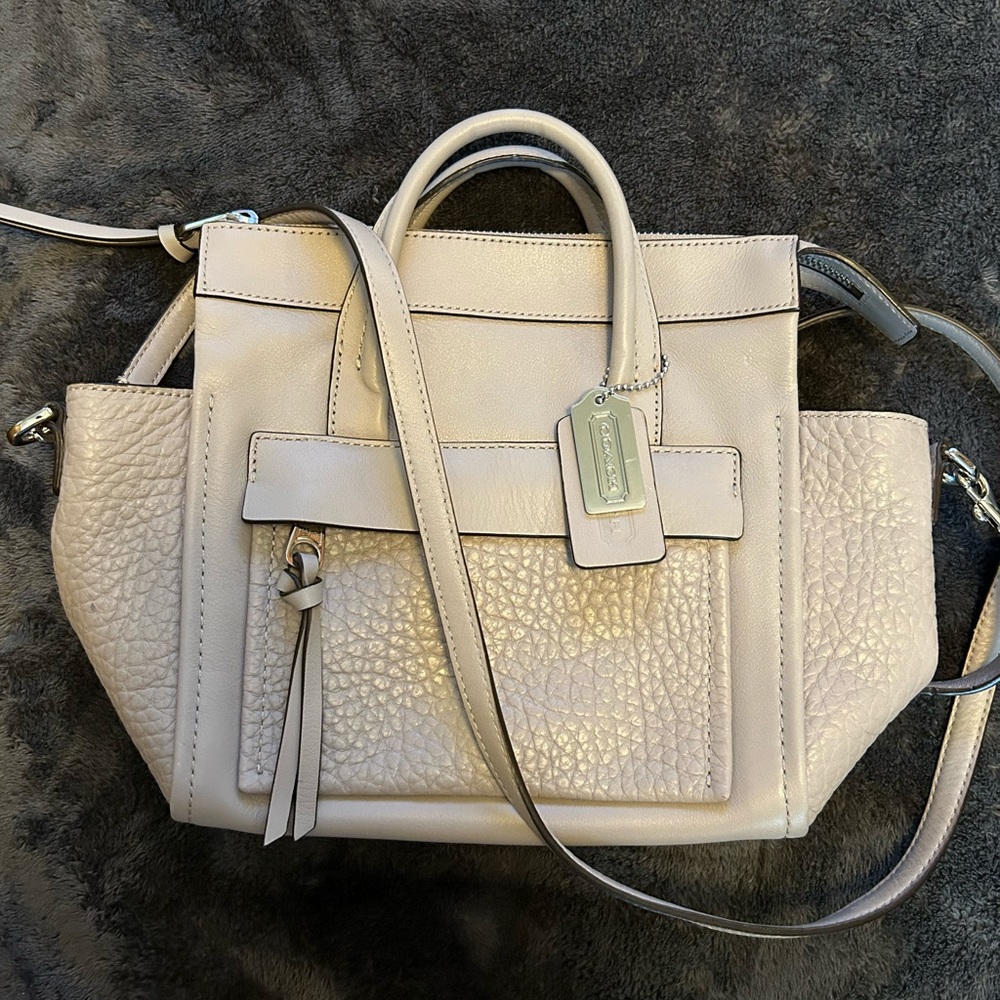Coach gray leather handbag - Picture 2 of 12
